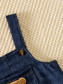 Jardineira + Chapéu Ursinho