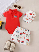 Kit 3 Peças 100% Algodão Fazendinha