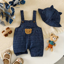 Jardineira + Chapéu Ursinho