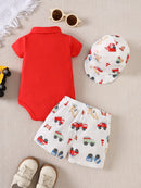 Kit 3 Peças 100% Algodão Fazendinha