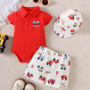 Kit 3 Peças 100% Algodão Fazendinha