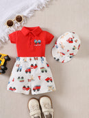 Kit 3 Peças 100% Algodão Fazendinha